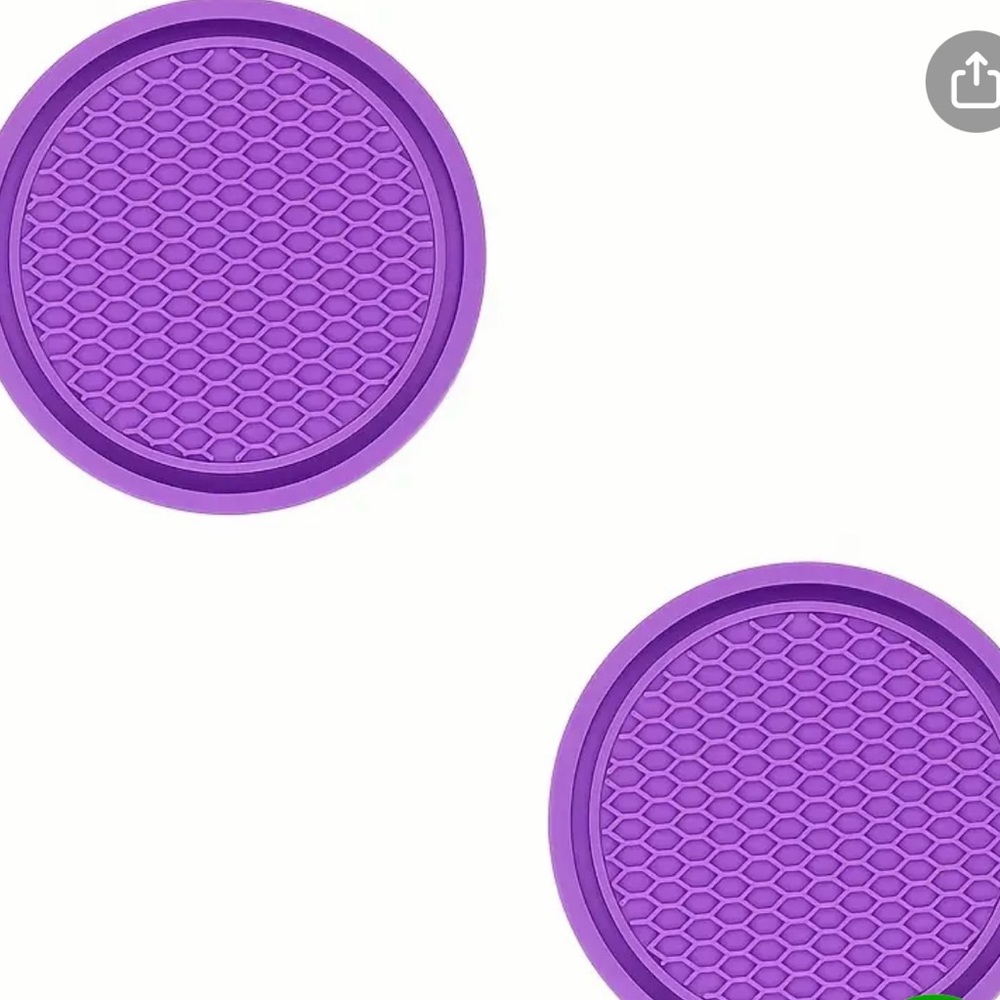 🆕 ROSE PINK (4) Car Cup Coasters - Picture 5 of 7